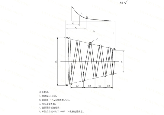 圓錐彈簧圖紙設計手冊